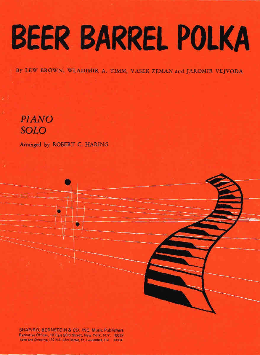 Beer Barrel Polka Piano Solo Arr. by Robert C. Haring (HL02102120) - 第 1/1 張圖片