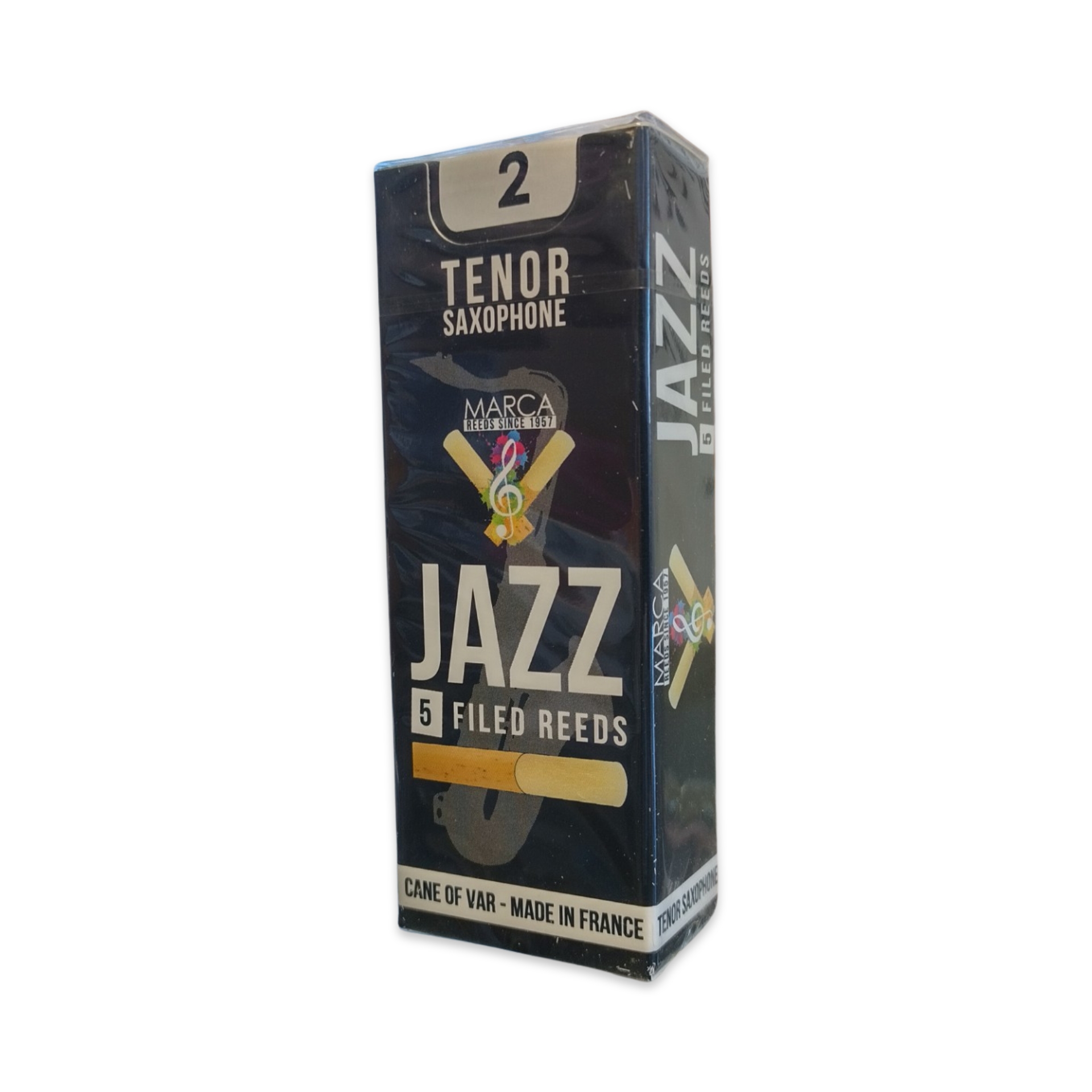 Marca Jazz Bb Tenor Saxophone Reeds - Strength 2 - Box of 5 Filed Reeds - JZ620 - Afbeelding 1 van 1