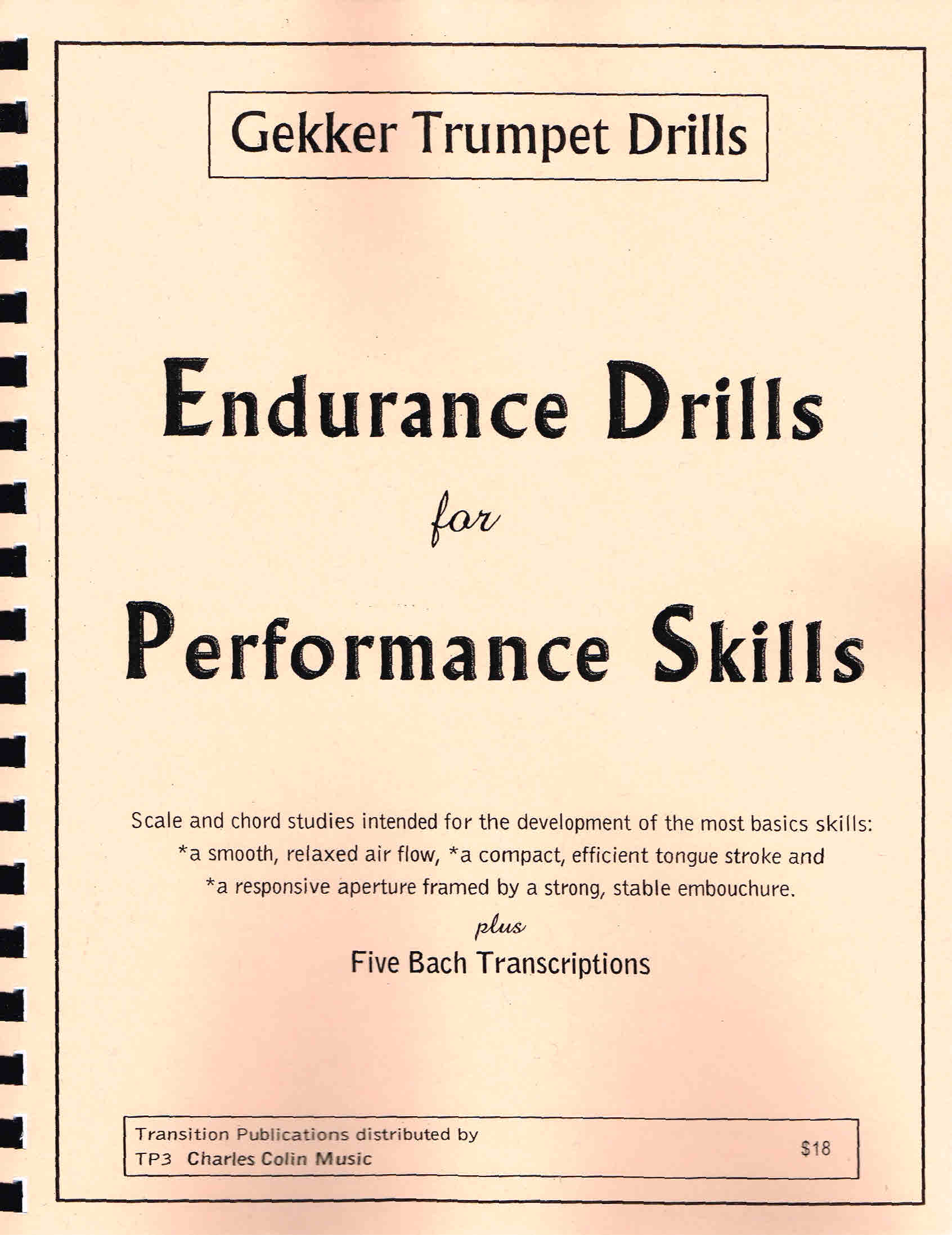 Gekker Endurance Drills for Performance Skills Plus Five Bach Transcriptions (.. - Afbeelding 1 van 1