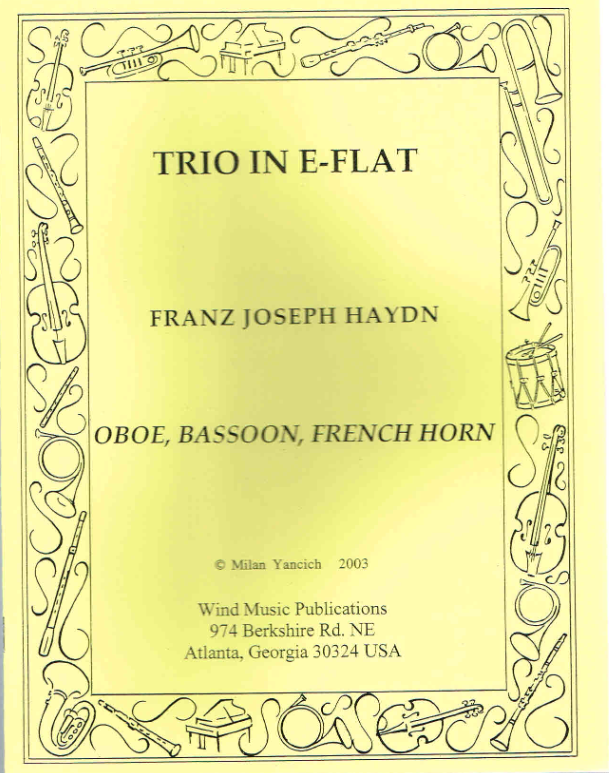 Trio in E-Flat for Oboe, Bassoon, and French Horn - Milan Yanich - Picture 1 of 1