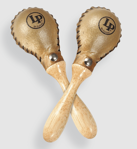 Leather Mini Maracas With Puerto Rico Flag Design Maracas De Cuero Mini 8.5