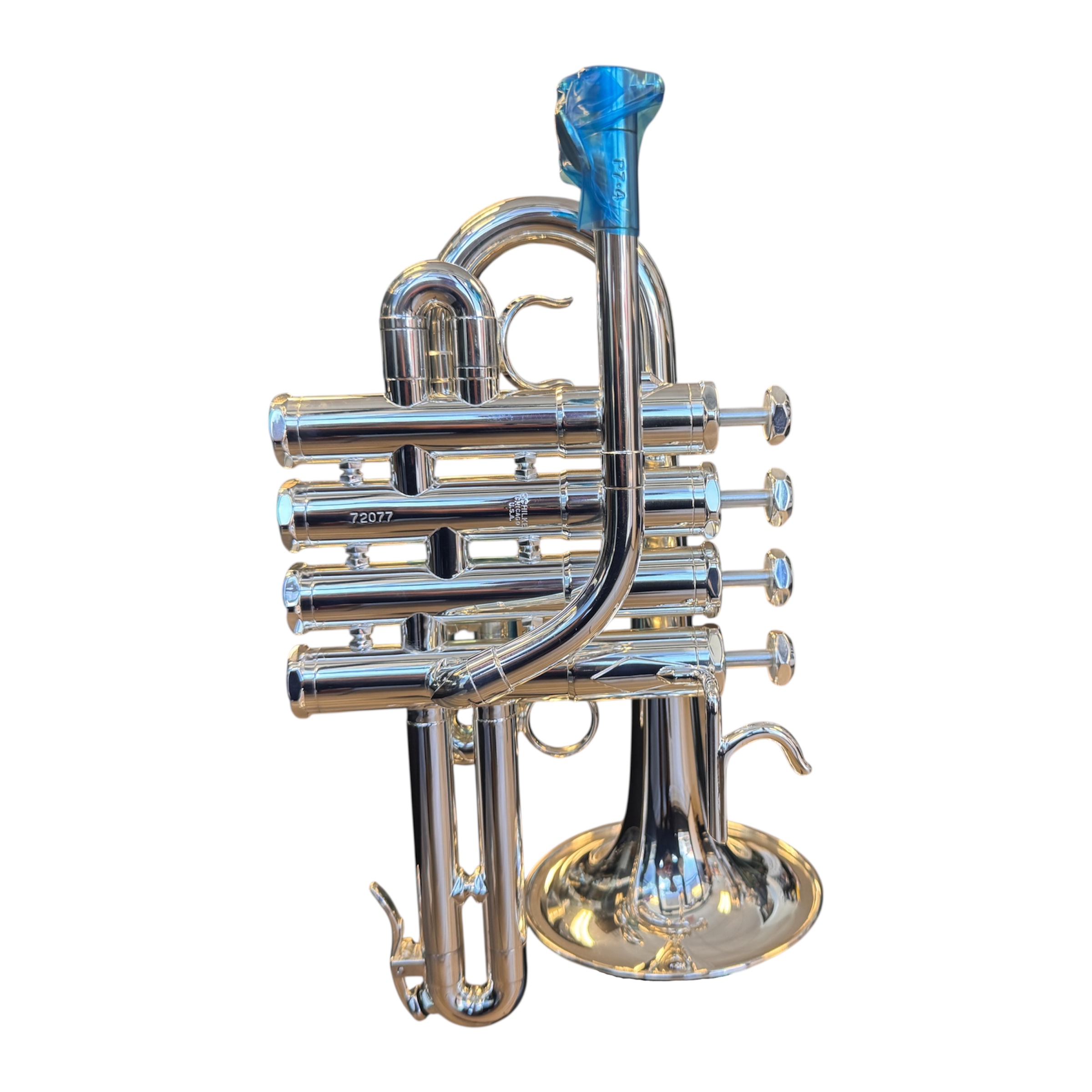 Schilke P7-4 Bb/A Piccolo Trumpet in Silver Plate - Picture 5 of 12