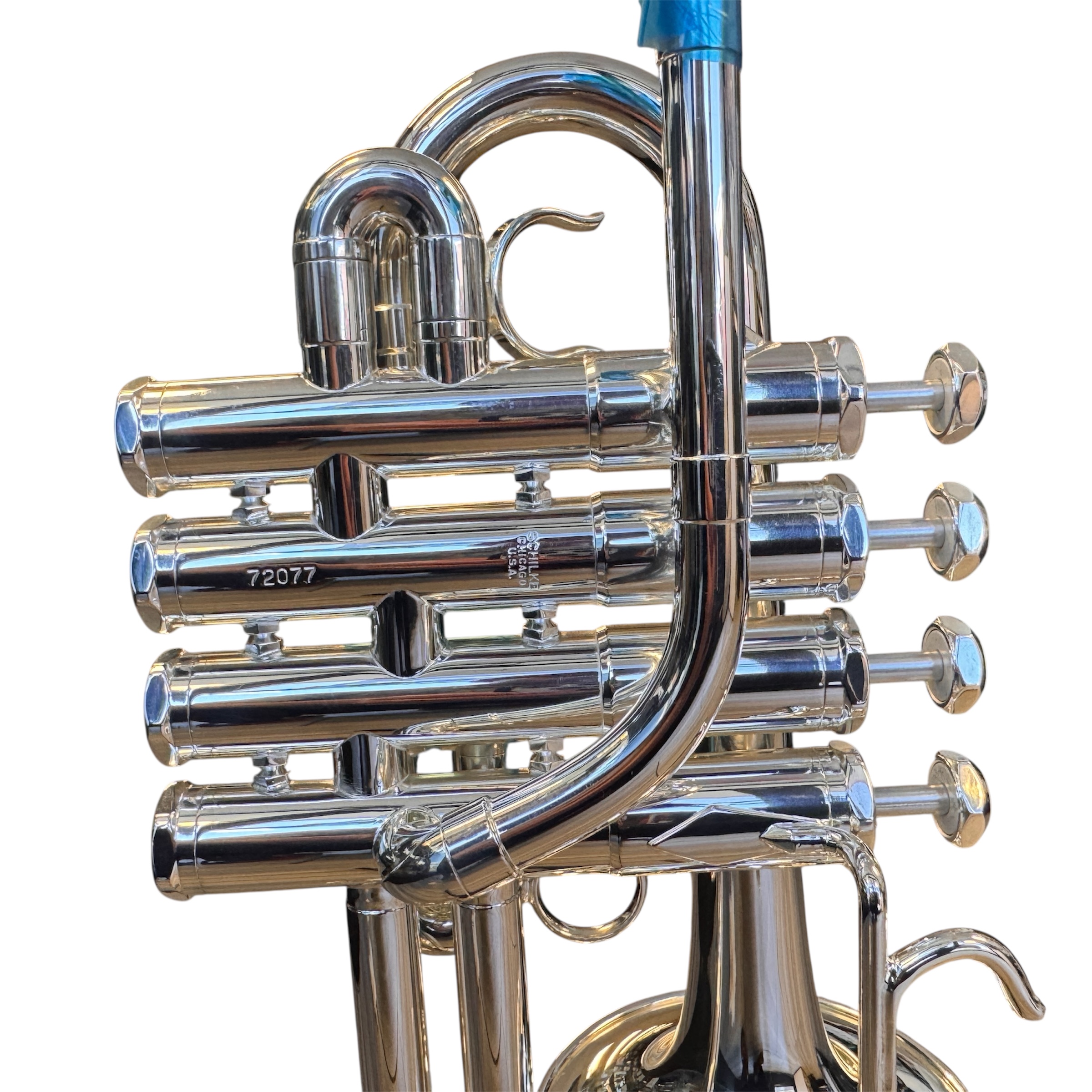 Schilke P7-4 Bb/A Piccolo Trumpet in Silver Plate - Picture 7 of 12