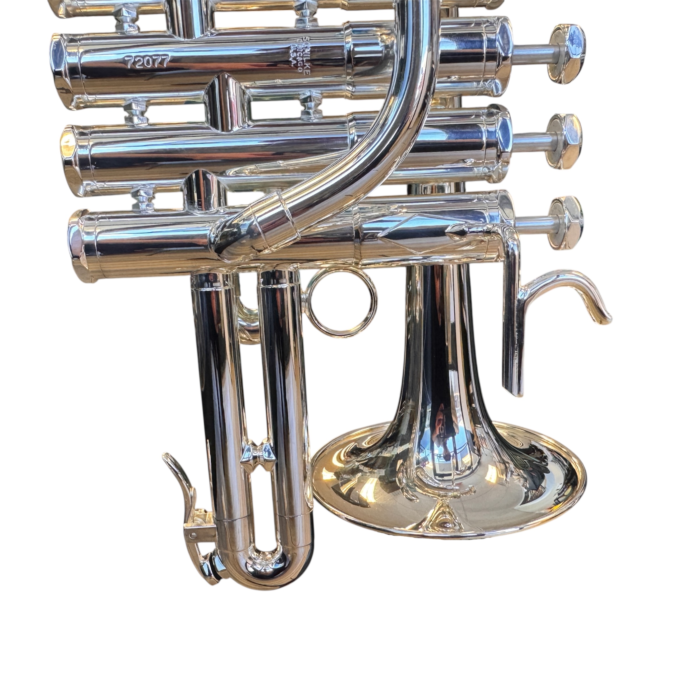 Schilke P7-4 Bb/A Piccolo Trumpet in Silver Plate - Picture 6 of 12
